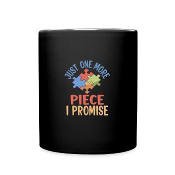 Puzzle Lover Jigzaw Puzzle Boardgame : just one - Mug uni - noir - Devant