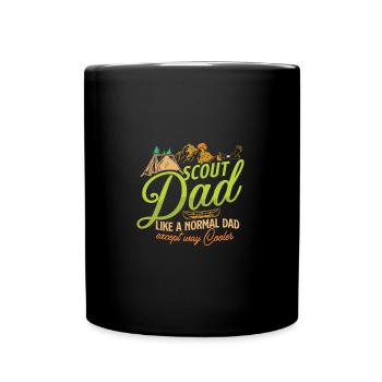 Scout Camping Feux de camp randonnée backpacking - Mug uni - noir - Devant