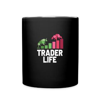 Stock Market trader Forex Trader Investor Trading - Tasse einfarbig - Schwarz - Vorne