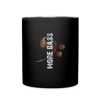 Plus Basse j’aime la basse - Mug uni - noir - Devant