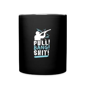 Clay Pigeon Shooting Skeet Shooting Shooting - Full Colour Mug - black - Front