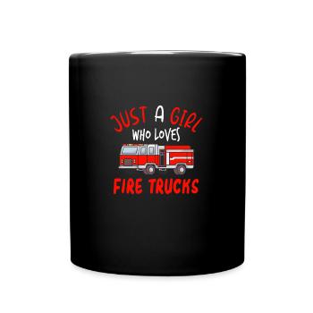 Pompier pompier cadeau de pompiers - Mug uni - noir - Devant