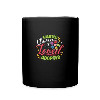 Funny Adoption Adoption Day Gifts Adoption Family - Full Colour Mug - black - Front