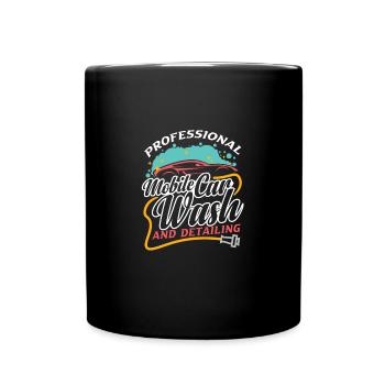 Mobile Car Detailing Auto Detailing Car Detailer - Full Colour Mug - black - Front