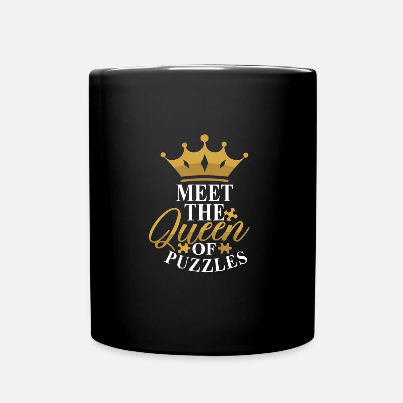 Puzzle-Puzzle Puzzle Jeu de société - Mug uni - noir