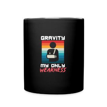Broken Hand Broken Arm Broken Bones Funny Broken - Tasse einfarbig - Schwarz - Vorne