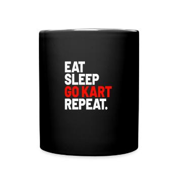 Go Kart Racing Go Kart Cars Go Karting Go-Karter - Tasse einfarbig - Schwarz - Vorne
