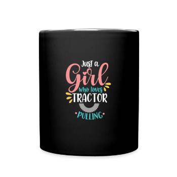 Tractor Pulling Tractor Puller Tractor Driver - Full Colour Mug - black - Front