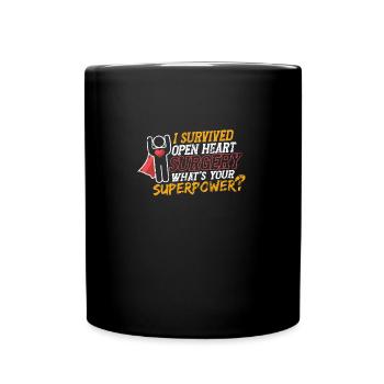 Chirurgie cardiaque Survivants de la chirurgie à cœur ouvert - Mug uni - noir - Devant