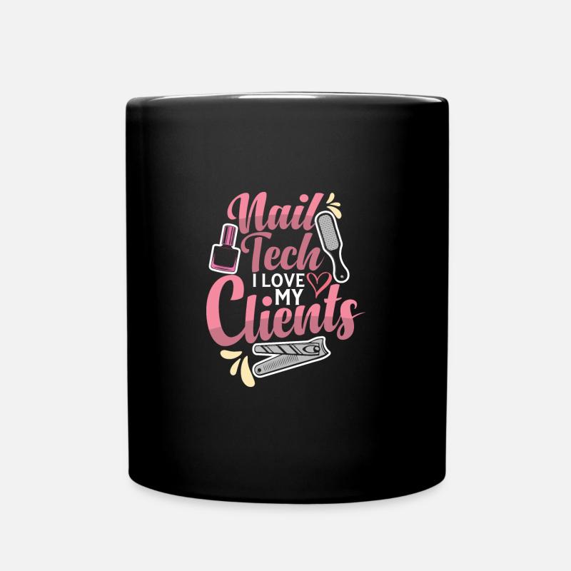 Nail Tech Nail Technician Manucure Nails Artist - Mug uni - noir