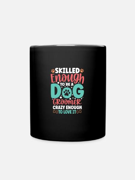 Chien Toilettage Chien Chiot Chien Toilettage Chien Sitter - Mug uni - noir