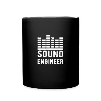 SOUND ENGINEER/ AUDIO ENGINEER GIFT - Full Colour Mug - black - Front