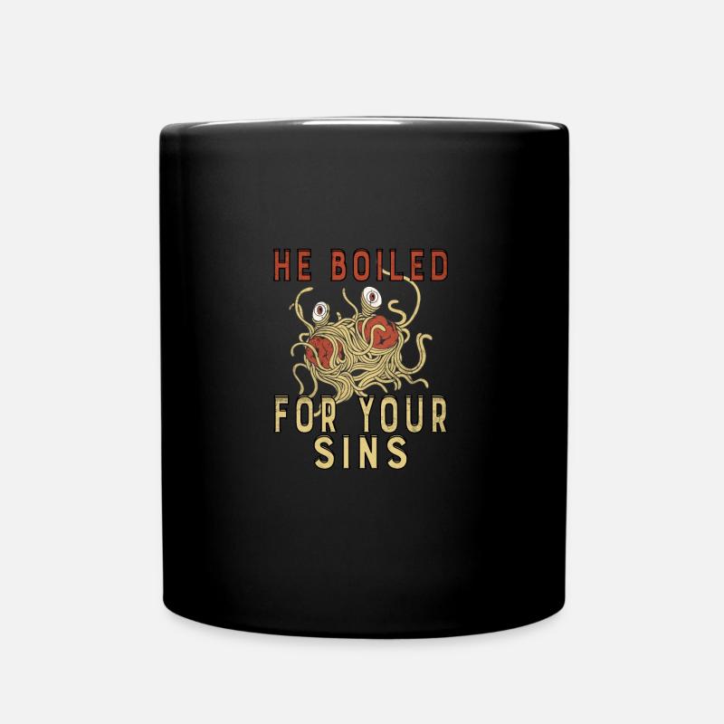 Athéisme athée Spaghetti volant Pastafarianisme - Mug uni - noir