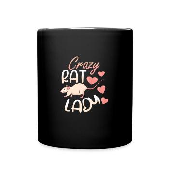 Rat Lover Rat Pet Rodent Mouse Rat Lady gift idea - Tasse einfarbig - Schwarz - Vorne