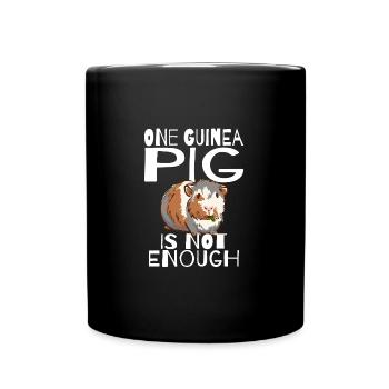 Guinea Pig Lover Furry Potato Gift Idea - Full Colour Mug - black - Front