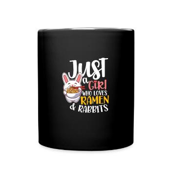 Ramen Fan Japanese Food Lapin Lapins Cadeau - Mug uni - noir - Devant