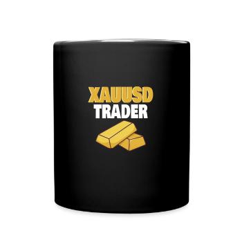 Gold Trader Forex Trader XAUUSD Trader - Tasse einfarbig - Schwarz - Vorne