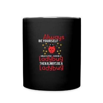 Ladybug Ladybugs Entomology Insect Gift Idea - Tasse einfarbig - Schwarz - Vorne