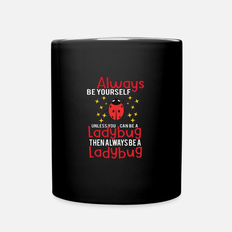 Ladybug Ladybugs Entomology Insect Gift Idea - Tasse einfarbig - Schwarz