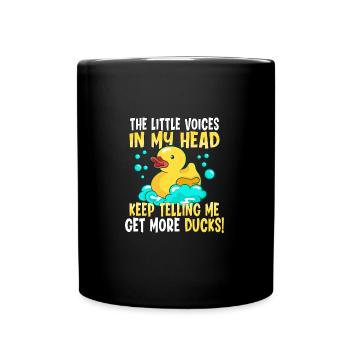 Rubber Duck Ducks Bubbles Duck lover Cute Duck - Tasse einfarbig - Schwarz - Vorne