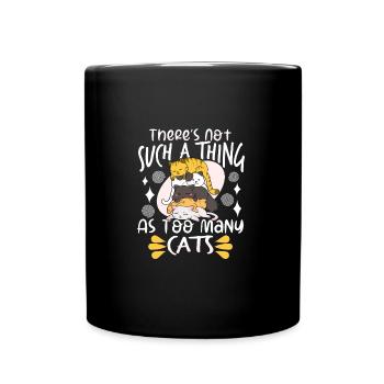 Amoureux des chats Propriétaire de chats Conception de chats Chat Maman Chat Papa - Mug uni - noir - Devant