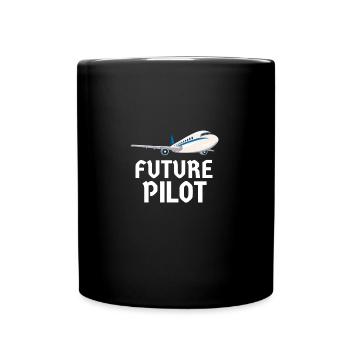 Pilote Aviation Avion Ligne Futurs Pilotes - Mug uni - noir - Devant