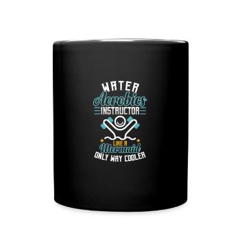 Water Aerobics Instructor Pool Workout Instructor - Full Colour Mug - black - Front