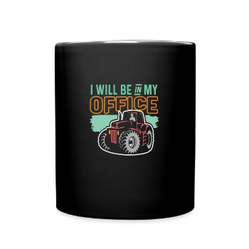 Funny Farmer Funny Farming Tractor Country Life - Tasse einfarbig - Schwarz - Vorne