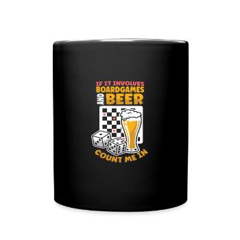 Board Games Beer Board Gamer Board Games & Beer - Tasse einfarbig - Schwarz - Vorne