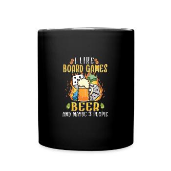 Board Games Beer Board Gamer Board Games & Beer - Tasse einfarbig - Schwarz - Vorne