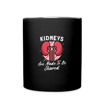 Kidney Transplant Kidney Donor Kidney Disease - Full Colour Mug - black - Front