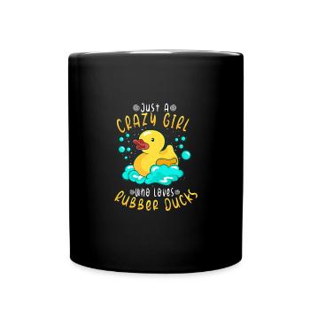 Canard en caoutchouc Canards Chasse aux oiseaux Amateur de canard Idée cadeau - Mug uni - noir - Devant