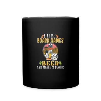 Board Games Beer Board Gamer Board Games & Beer - Tasse einfarbig - Schwarz - Vorne