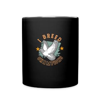 Pigeon Pigeon Racing Pigeon Racer Pigeon Keeper - Full Colour Mug - black - Front