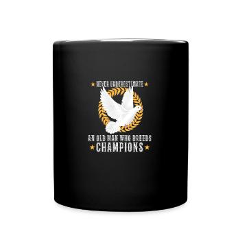 Pigeon Pigeon Racing Pigeon Racer Pigeon Keeper - Full Colour Mug - black - Front