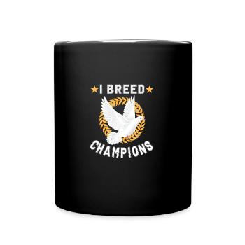 Pigeon Pigeon Racing Pigeon Racer Pigeon Keeper - Full Colour Mug - black - Front