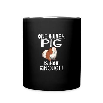 Guinea Pig Lover Furry Potato Gift Idea - Full Colour Mug - black - Front