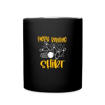Lustige Bowling Team Bowler Strike Geschenkidee - Tasse einfarbig - Schwarz - Vorne