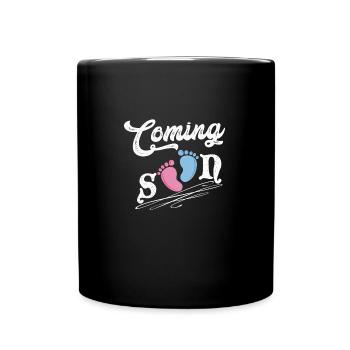 Gender Reveal Pregnancy Baby Party Pregnancy Gift - Tasse einfarbig - Schwarz - Vorne