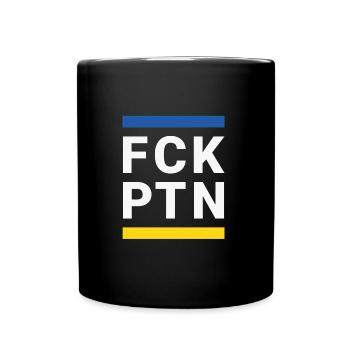 FCK PTN Ukraine Soutien Solidarité - Mug uni - noir - Devant