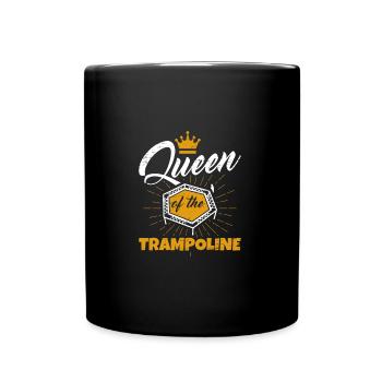 Reine du trampoline - Mug uni - noir - Devant