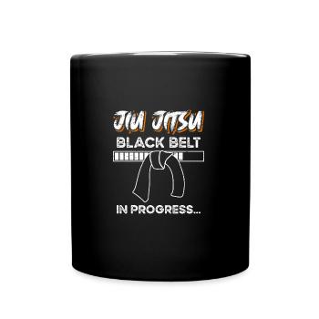 Black Belt Bjj Trainer - Full Colour Mug - black - Front
