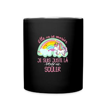 EVJF Humour Drôle Jeune Fille Future Mariée Tee - Mug uni - noir - Devant