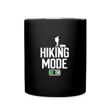 Hiking Mode On Dog Owner Dog Hiking T-Shirt - Full Colour Mug - black - Front