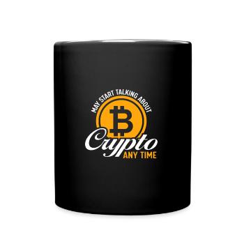 Altcoin Crypto BTC Currency Blockchain ETH Mining - Full Colour Mug - black - Front