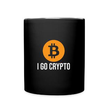 Altcoin Crypto BTC Currency Blockchain ETH Mining - Full Colour Mug - black - Front