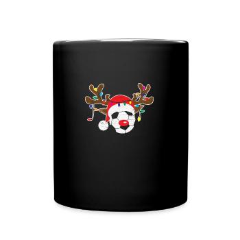 Rennes Soccer Ball Sport Père Noël Rennes - Mug uni - noir - Devant
