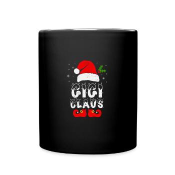 Gigi Claus Weihnachtsmann Elf Urlaub - Tasse einfarbig - Schwarz - Vorne