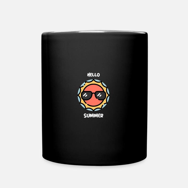 soleil - Mug uni - noir
