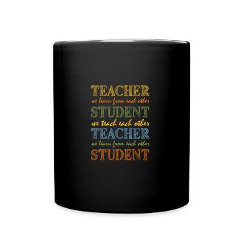 Élève enseignant - Nous enseignons nous apprenons - Mug uni - noir - Devant